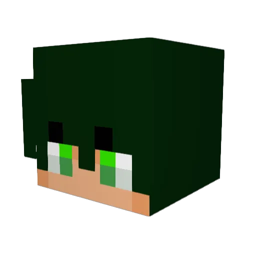 DUHOLZ Minecraft avatar head, 3D render
