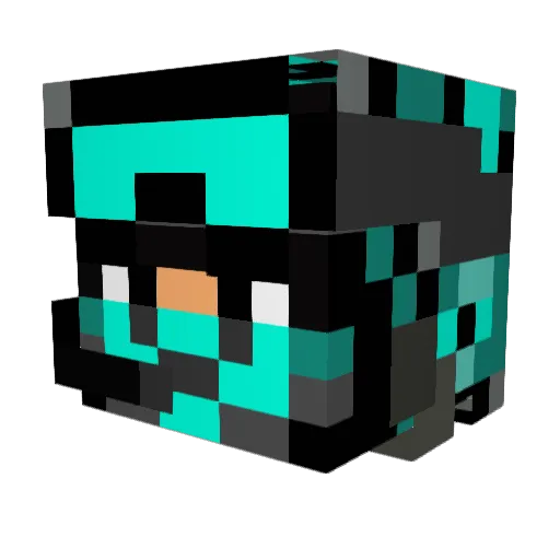 DULLERdut Minecraft avatar head, 3D render