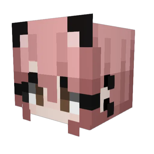 DUMBIRIS Minecraft avatar head, 3D render