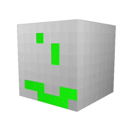 DUMBLISSY Minecraft avatar head, 3D render