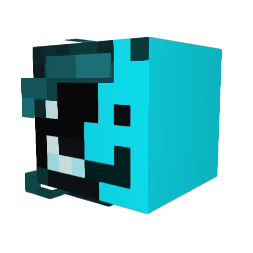 DUNGEONS1324 Minecraft avatar head, 3D render