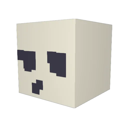 DUPETHEINK Minecraft avatar head, 3D render