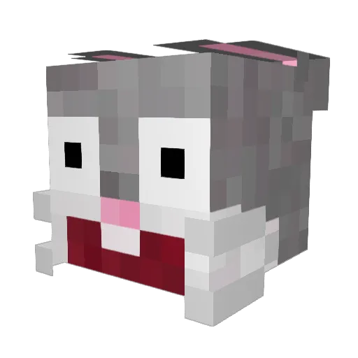 DURUM02 Minecraft avatar head, 3D render