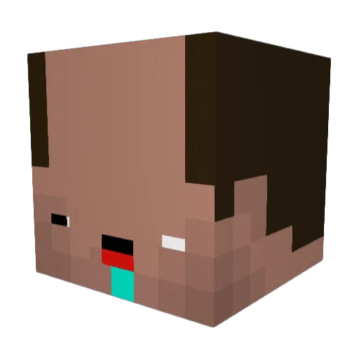 DUY_FBI Minecraft avatar head, 3D render