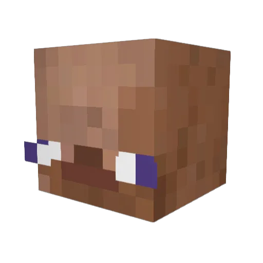 DUlikerKuk Minecraft avatar head, 3D render