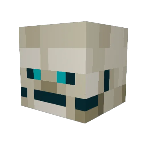 DV126 Minecraft avatar head, 3D render