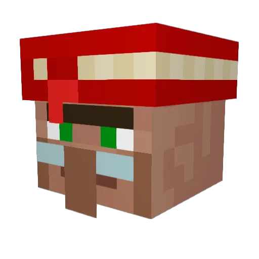 DVAPlaz Minecraft avatar head, 3D render