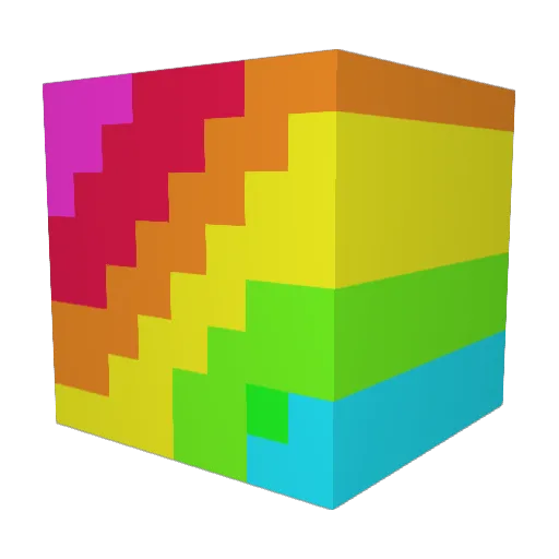 DVBGD Minecraft avatar head, 3D render
