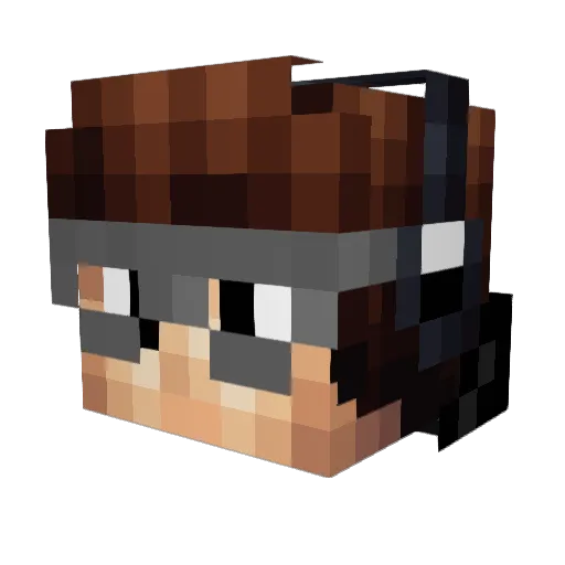 DVGutierrez Minecraft avatar head, 3D render