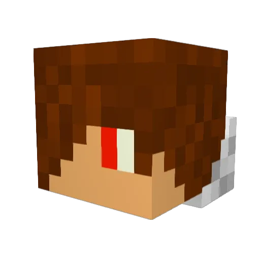 DVH2000 Minecraft avatar head, 3D render