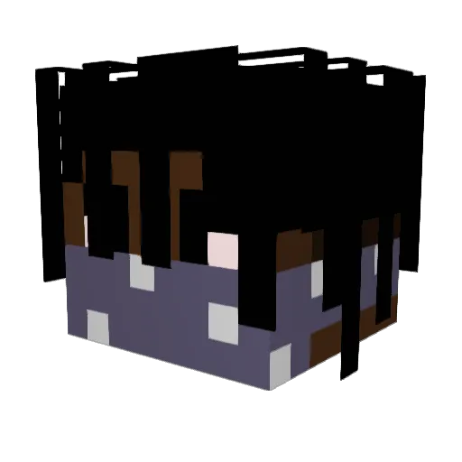 DVW3IO Minecraft avatar head, 3D render