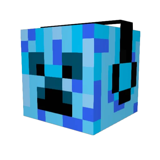 DVX345 Minecraft avatar head, 3D render
