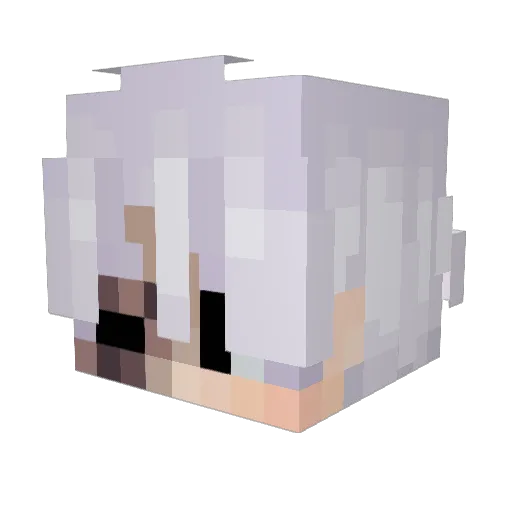 DV_1_2 Minecraft avatar head, 3D render