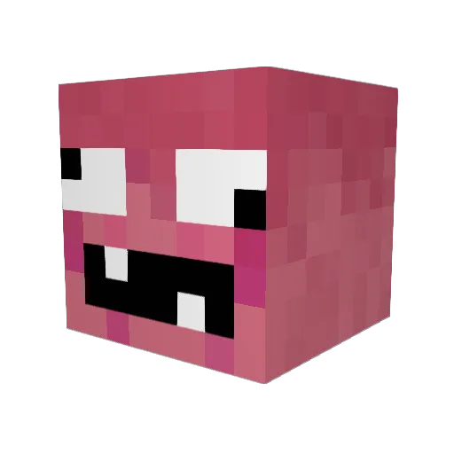 DWHSama Minecraft avatar head, 3D render