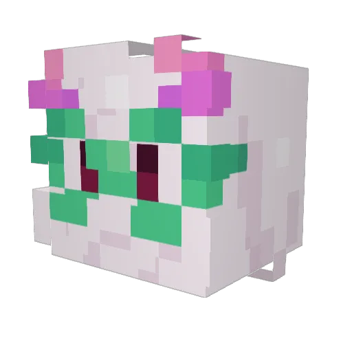 DWOI19 Minecraft avatar head, 3D render