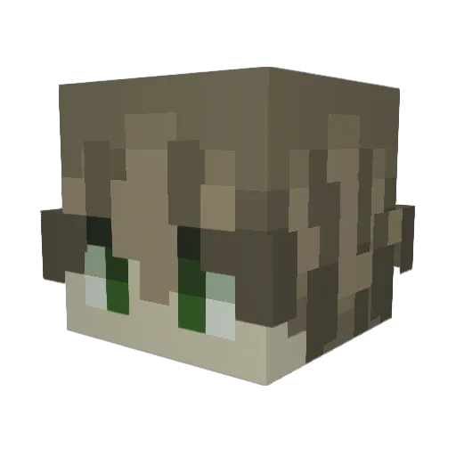 DWT003 Minecraft avatar head, 3D render