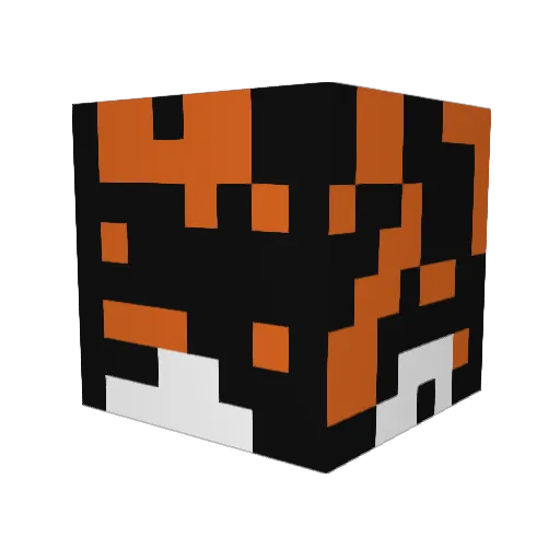 DWall27 Minecraft avatar head, 3D render