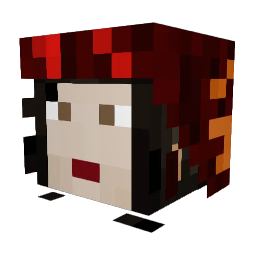 DWynter44 Minecraft avatar head, 3D render