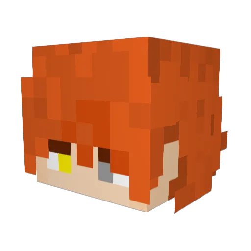 DX233 Minecraft avatar head, 3D render