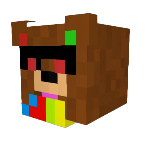 DX679 Minecraft avatar head, 3D render