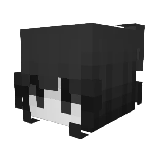 DXAWA Minecraft avatar head, 3D render
