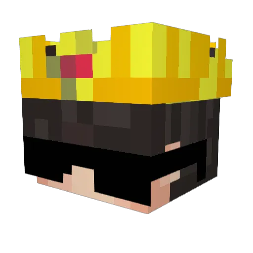 DXB2 Minecraft avatar head, 3D render