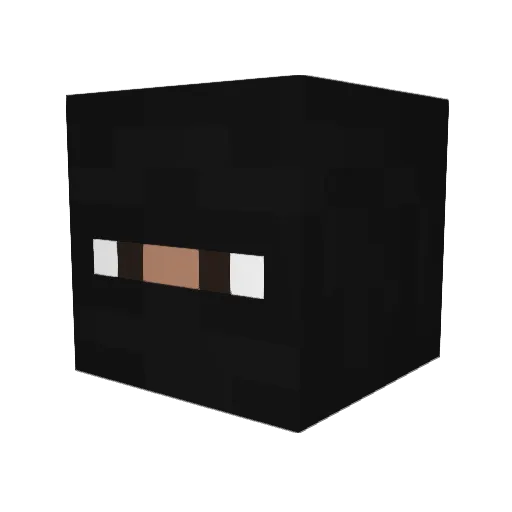 DXB69 Minecraft avatar head, 3D render