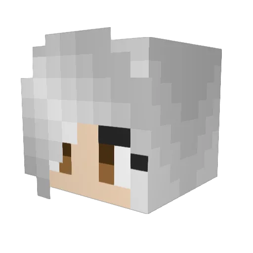 DXHaseoXD Minecraft avatar head, 3D render