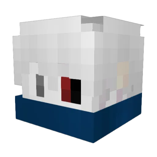 DXRacer Minecraft avatar head, 3D render