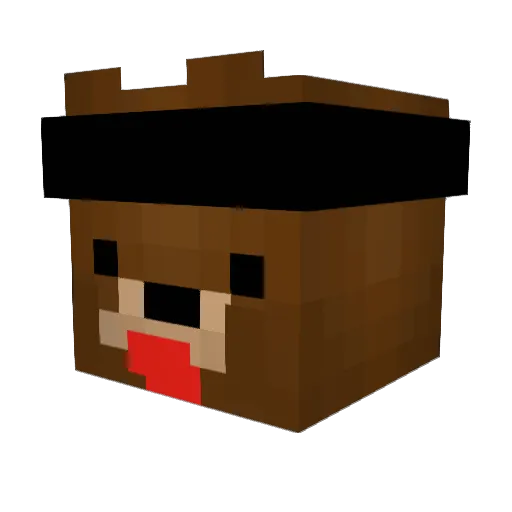 DX_Supreme_DX Minecraft avatar head, 3D render