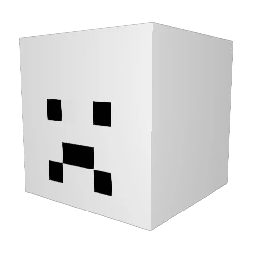 DXkev Minecraft avatar head, 3D render