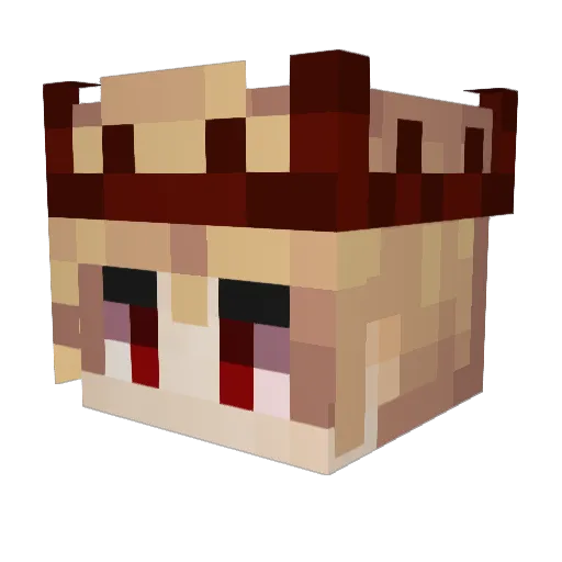 DY0 Minecraft avatar head, 3D render