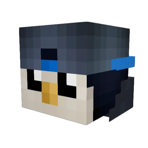 DY26 Minecraft avatar head, 3D render