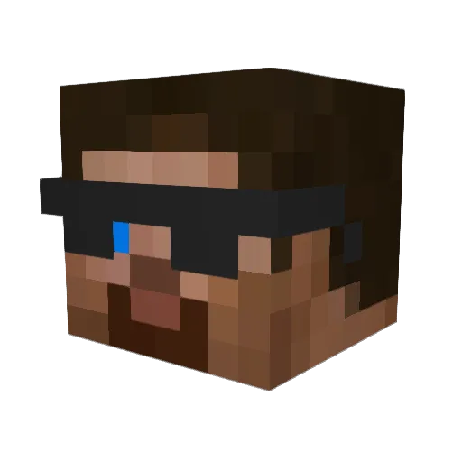 DY_Render Minecraft avatar head, 3D render