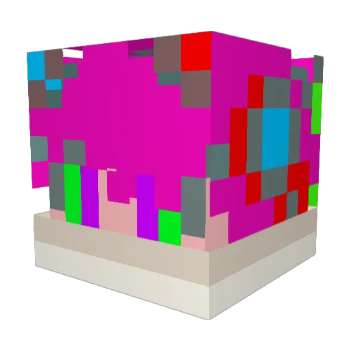 DY_shin Minecraft avatar head, 3D render