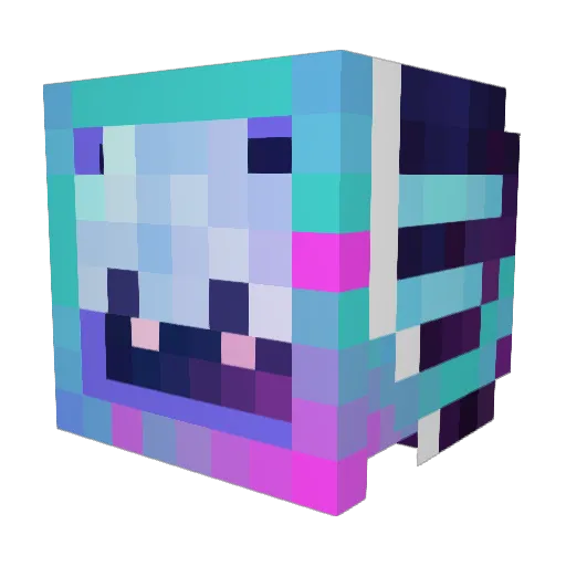DZBANU123 Minecraft avatar head, 3D render