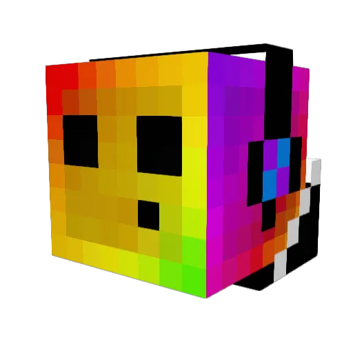 DZHEGAN Minecraft avatar head, 3D render