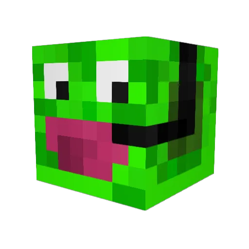 DZK24 Minecraft avatar head, 3D render