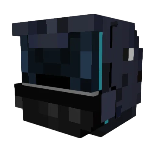 DZK616 Minecraft avatar head, 3D render