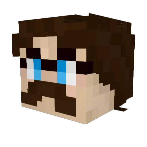 DZastr22 Minecraft avatar head, 3D render