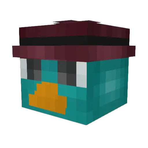 DZyggy Minecraft avatar head, 3D render