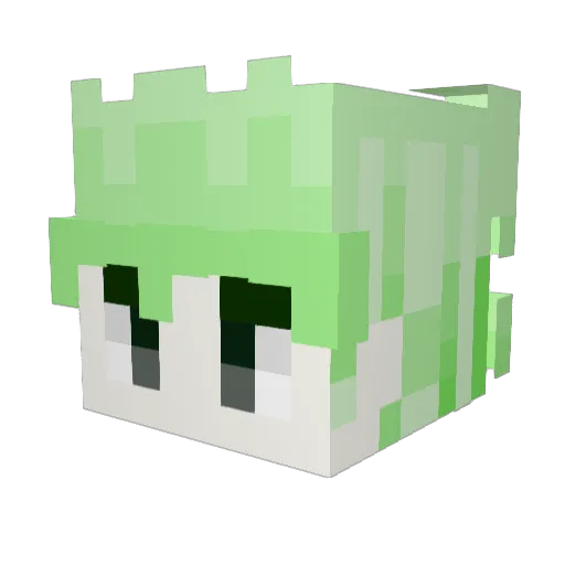 D_814 Minecraft avatar head, 3D render