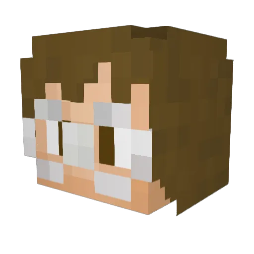 D_A_M_I_A_N Minecraft avatar head, 3D render