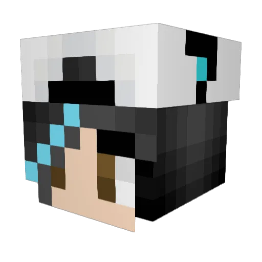 D_Angel18 Minecraft avatar head, 3D render