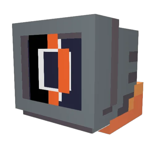 D_D3_D Minecraft avatar head, 3D render