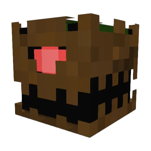D_Docta Minecraft avatar head, 3D render