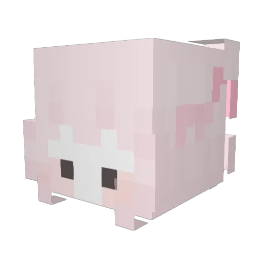 D_Doi Minecraft avatar head, 3D render