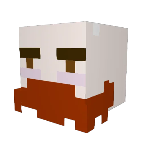 D_Drelas Minecraft avatar head, 3D render