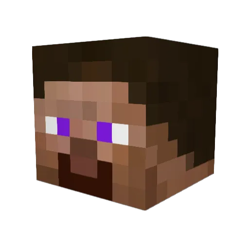 D_Dzy Minecraft avatar head, 3D render
