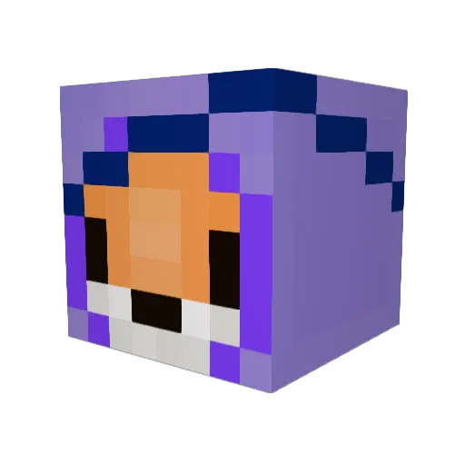 D_E_B_O Minecraft avatar head, 3D render